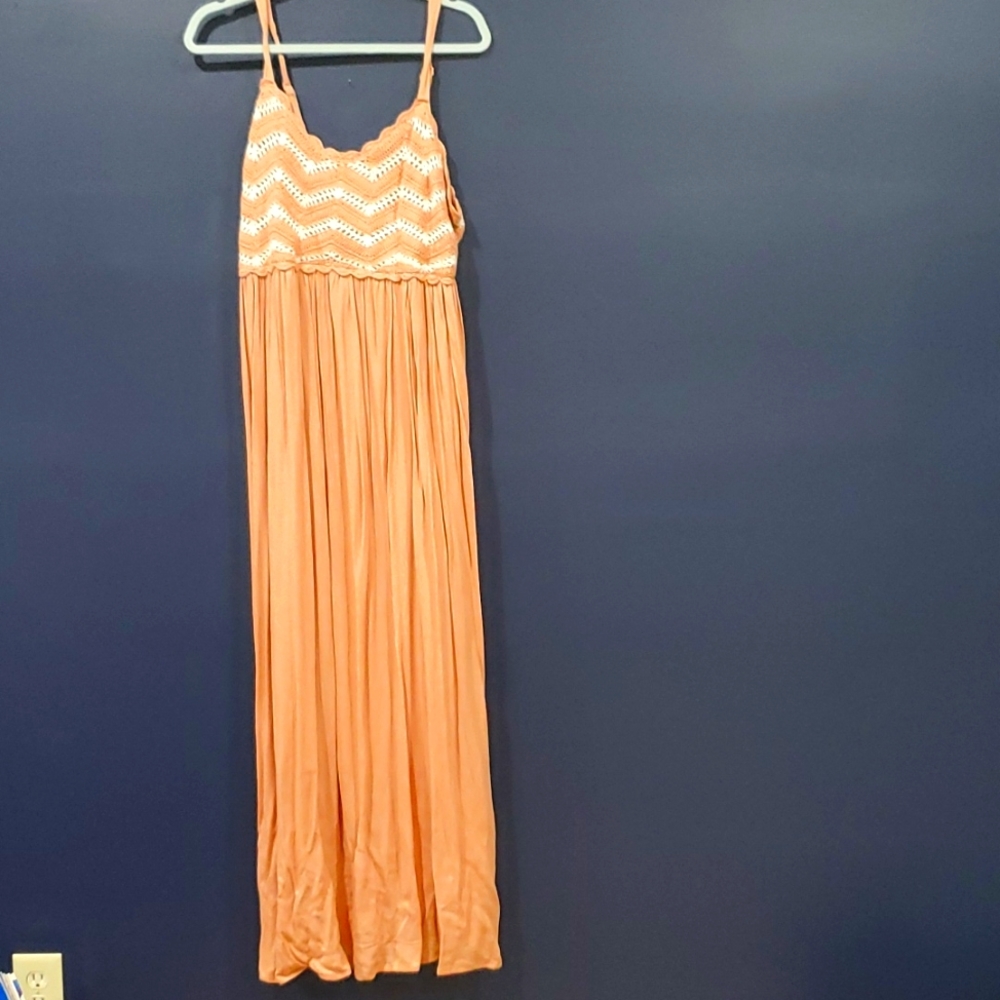 Maxi Dress boho soft size XL creamy peach